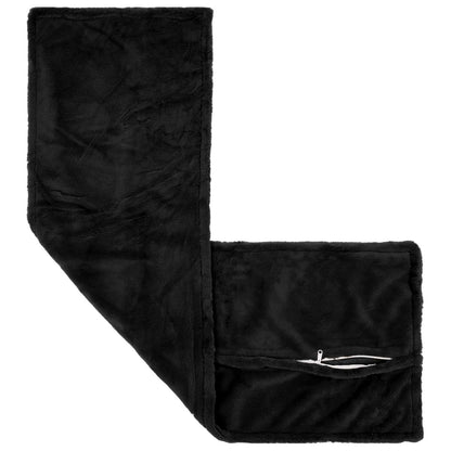 Cushion Cover HOUTEN Black 40 x 145 cm Faux Rabbit Fur