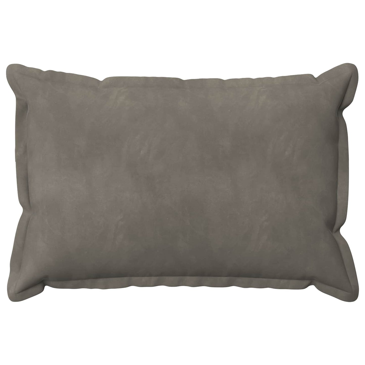 Cushion Cover 6 pcs HOUTEN Light Grey 40 x 60 cm Velvet