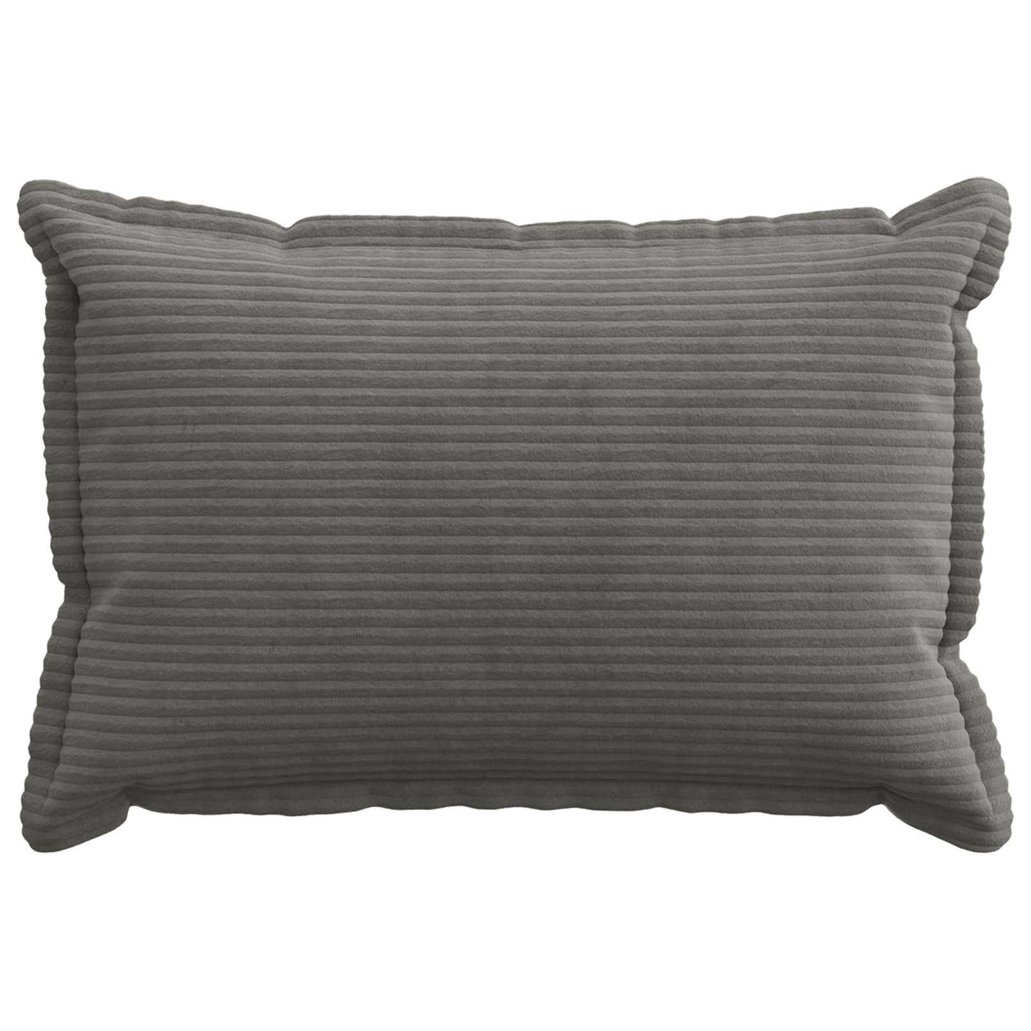 Cushion Cover 6 pcs HOUTEN Dark Grey 40 x 60 cm Corduroy
