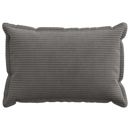 Cushion Cover 6 pcs HOUTEN Dark Grey 40 x 60 cm Corduroy