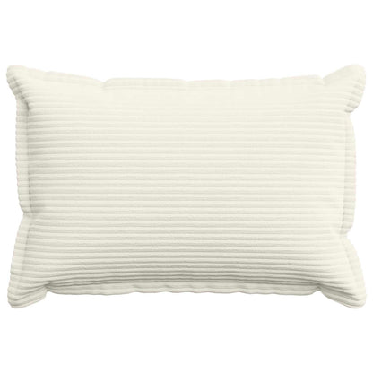 Cushion Cover 6 pcs HOUTEN Cream 40 x 60 cm Corduroy