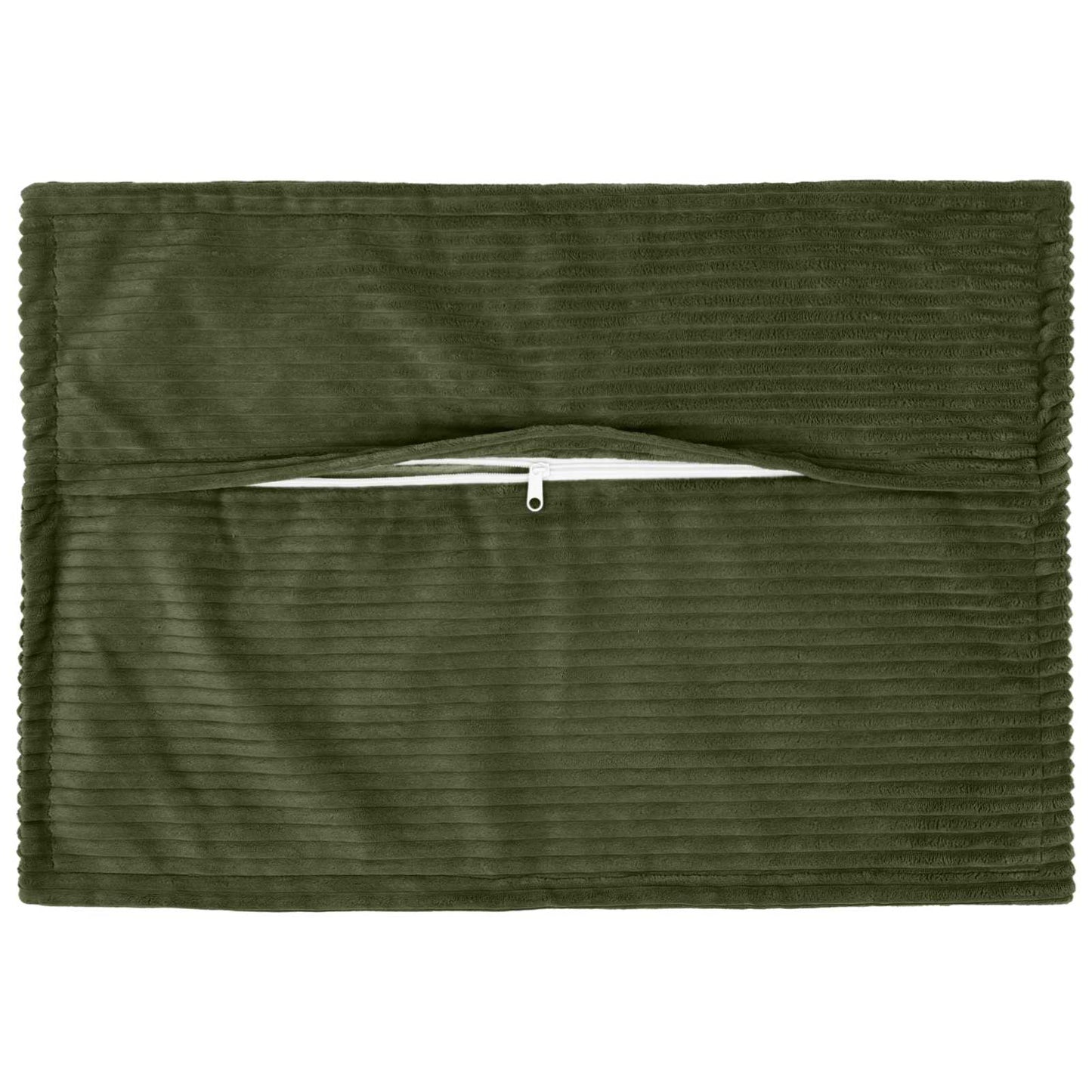 Cushion Cover 6 pcs HOUTEN Green 40 x 60 cm Corduroy