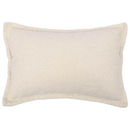 Cushion Cover 6 pcs HOUTEN Cream 40 x 60 cm Bouclé