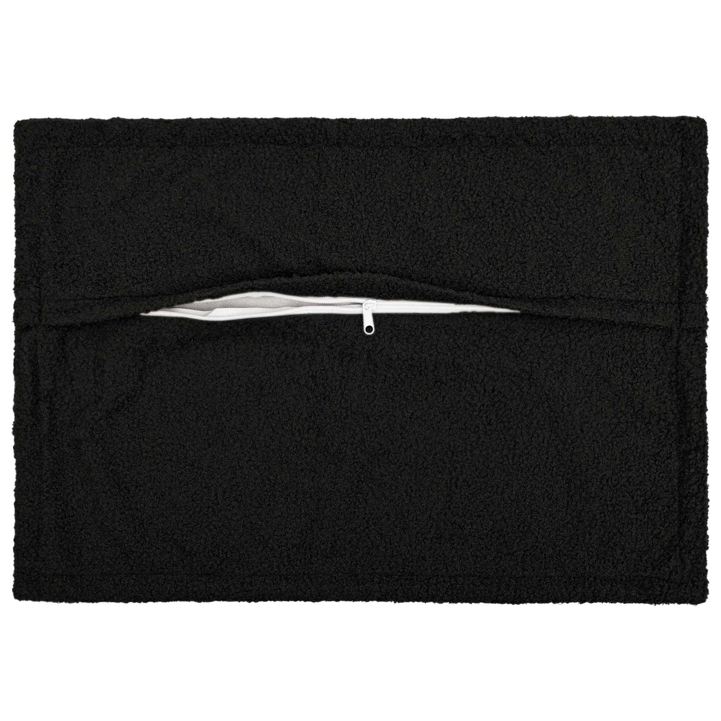 Cushion Cover 6 pcs HOUTEN Black 40 x 60 cm Bouclé