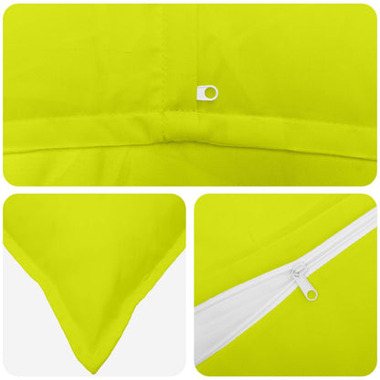 Cushion Cover 6 pcs HOUTEN Bright Green 40 x 60 cm Polyester