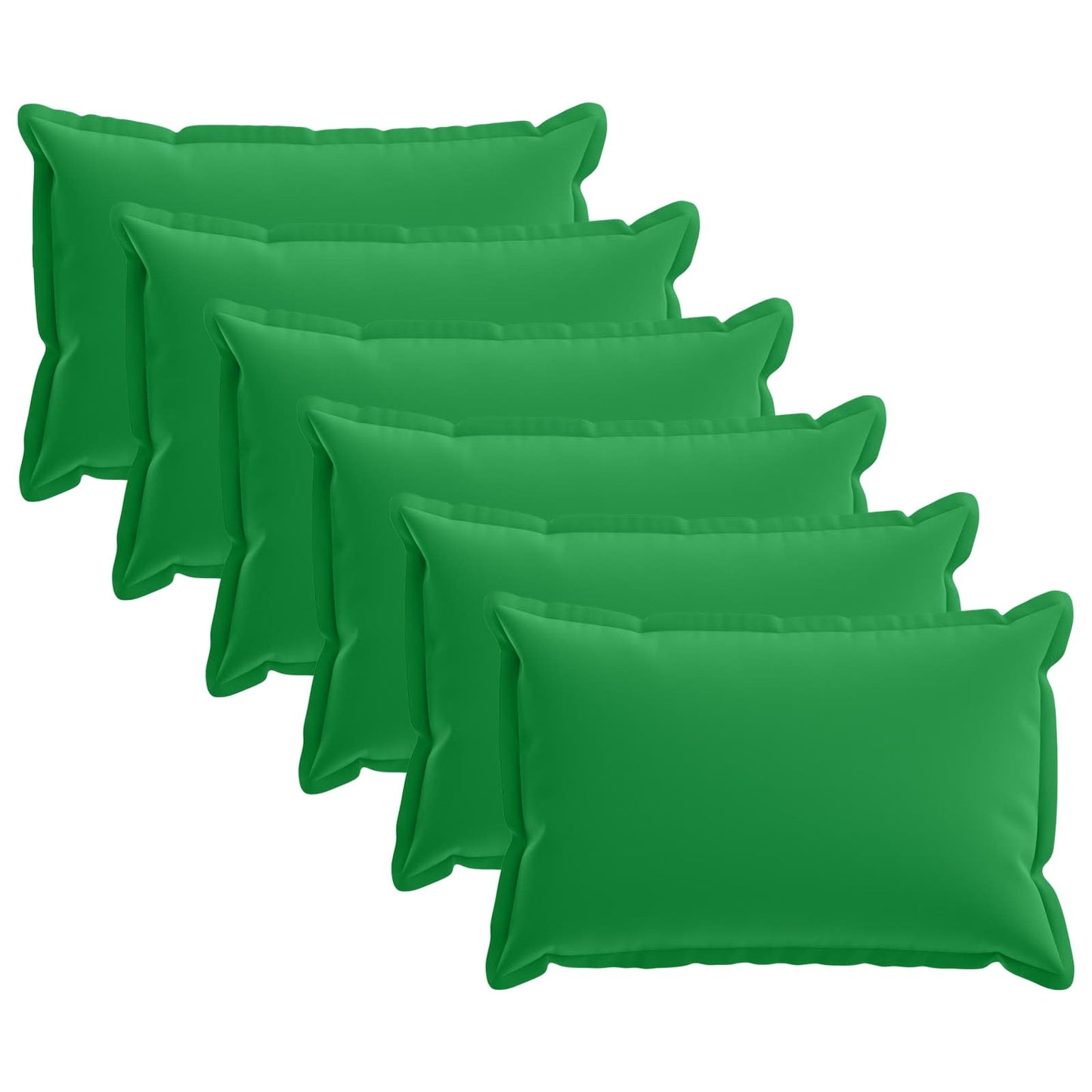 Cushion Cover 6 pcs HOUTEN Green 40 x 60 cm Polyester