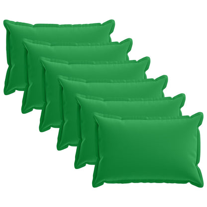 Cushion Cover 6 pcs HOUTEN Green 40 x 60 cm Polyester