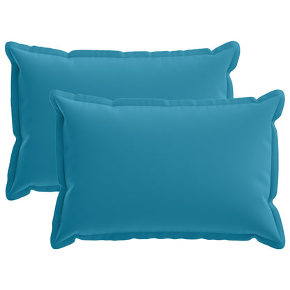 Cushion Cover 2 pcs HOUTEN Light Blue 40 x 60 cm Polyester
