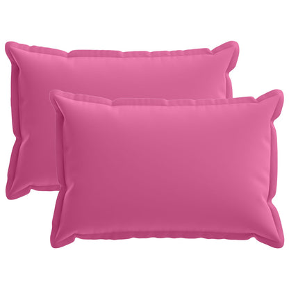 Cushion Cover 2 pcs HOUTEN Pink 40 x 60 cm Polyester