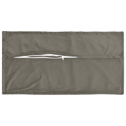 Cushion Cover 6 pcs HOUTEN Light Grey 40 x 70 cm Velvet