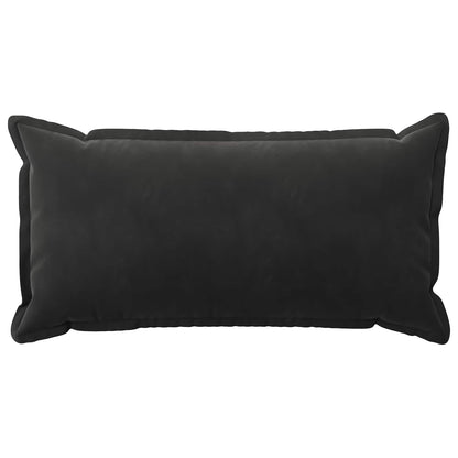 Cushion Cover 2 pcs HOUTEN Black 40 x 70 cm Velvet