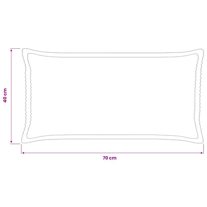 Cushion Cover 6 pcs HOUTEN Green 40 x 70 cm Corduroy