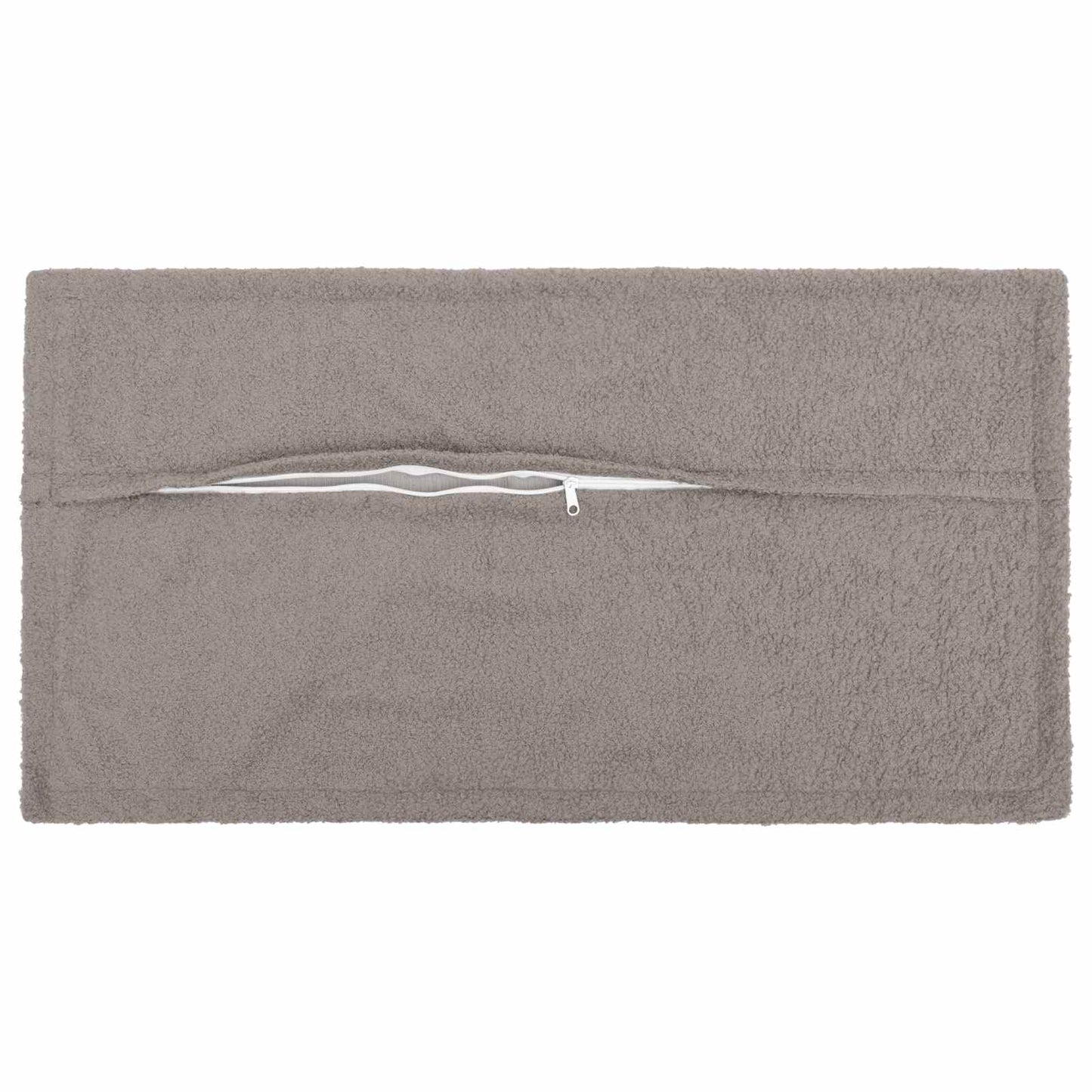 Cushion Cover 6 pcs HOUTEN Light Grey 40 x 70 cm Bouclé
