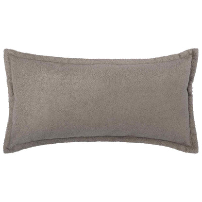 Cushion Cover 6 pcs HOUTEN Light Grey 40 x 70 cm Bouclé
