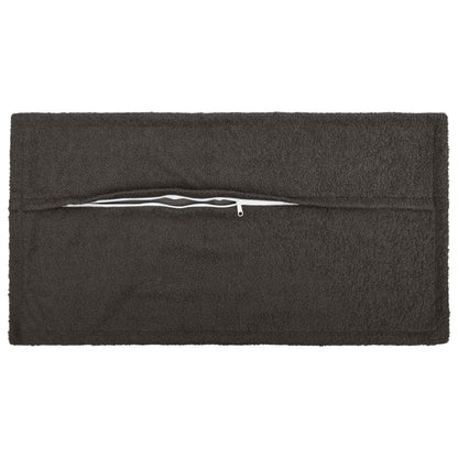 Cushion Cover 6 pcs HOUTEN Dark Grey 40 x 70 cm Bouclé
