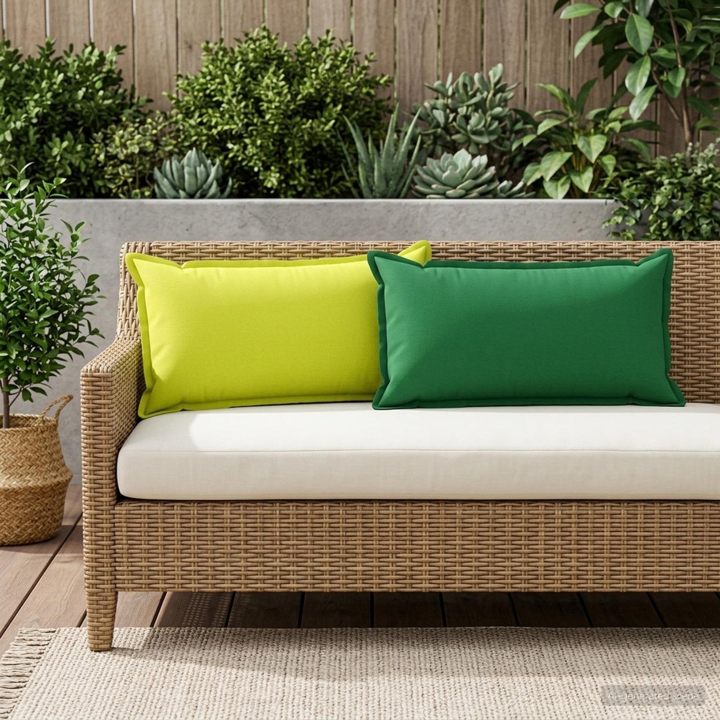 Cushion Cover 12 pcs HOUTEN Green 40 x 80 cm Polyester