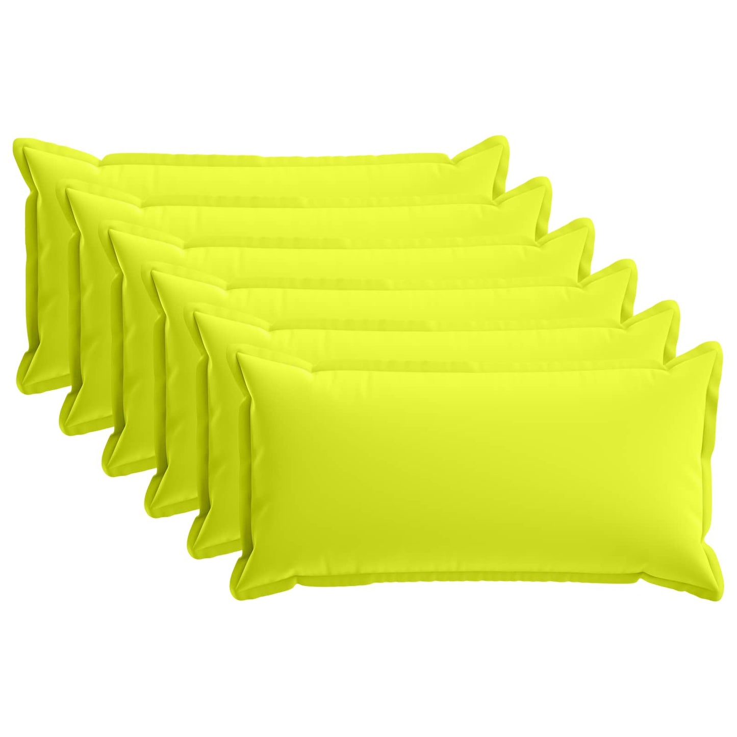 Cushion Cover 6 pcs HOUTEN Bright Green 40 x 70 cm Polyester