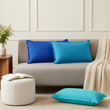 Cushion with Pillow HOUTEN 6 pcs Light Blue Polyester