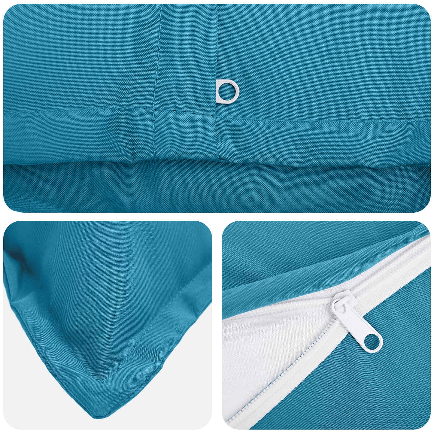 Cushion Cover 6 pcs HOUTEN Royal Blue 40 x 70 cm Polyester