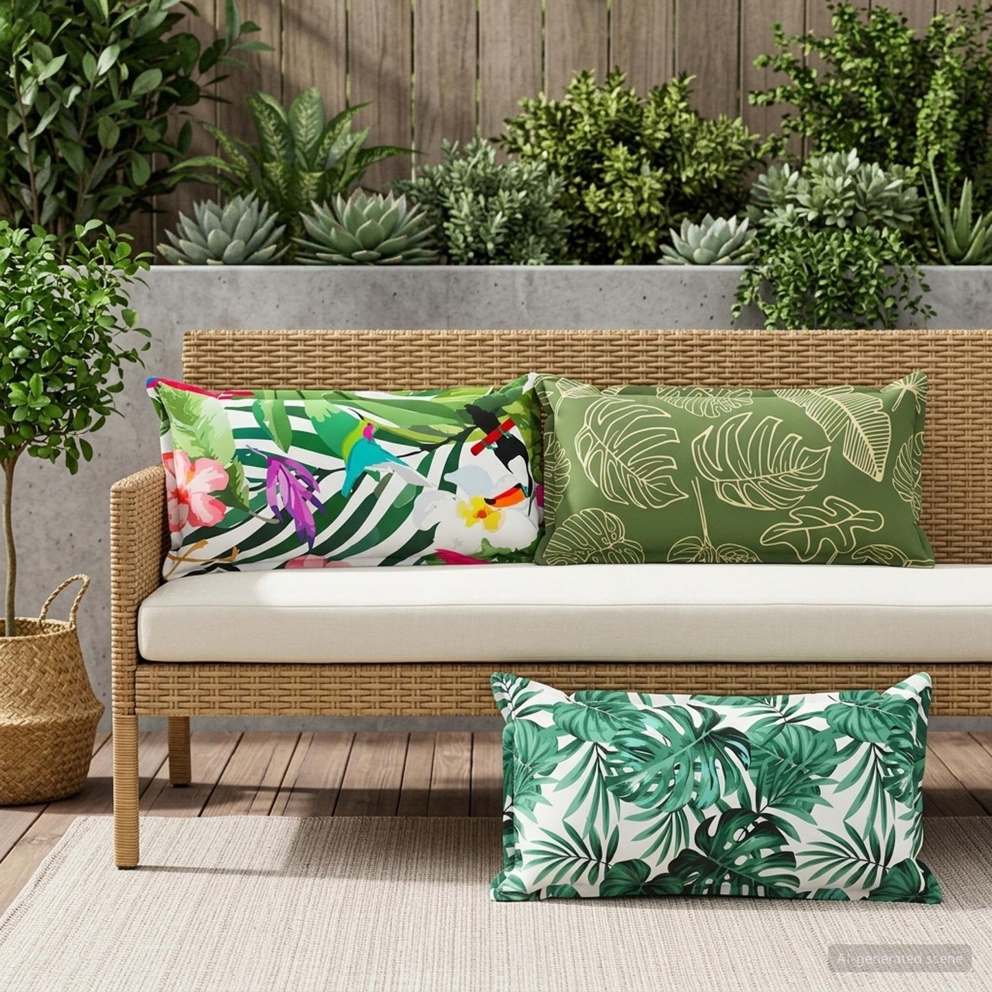 Cushion Cover 12 pcs HOUTEN Multicolour 40 x 80 cm Polyester
