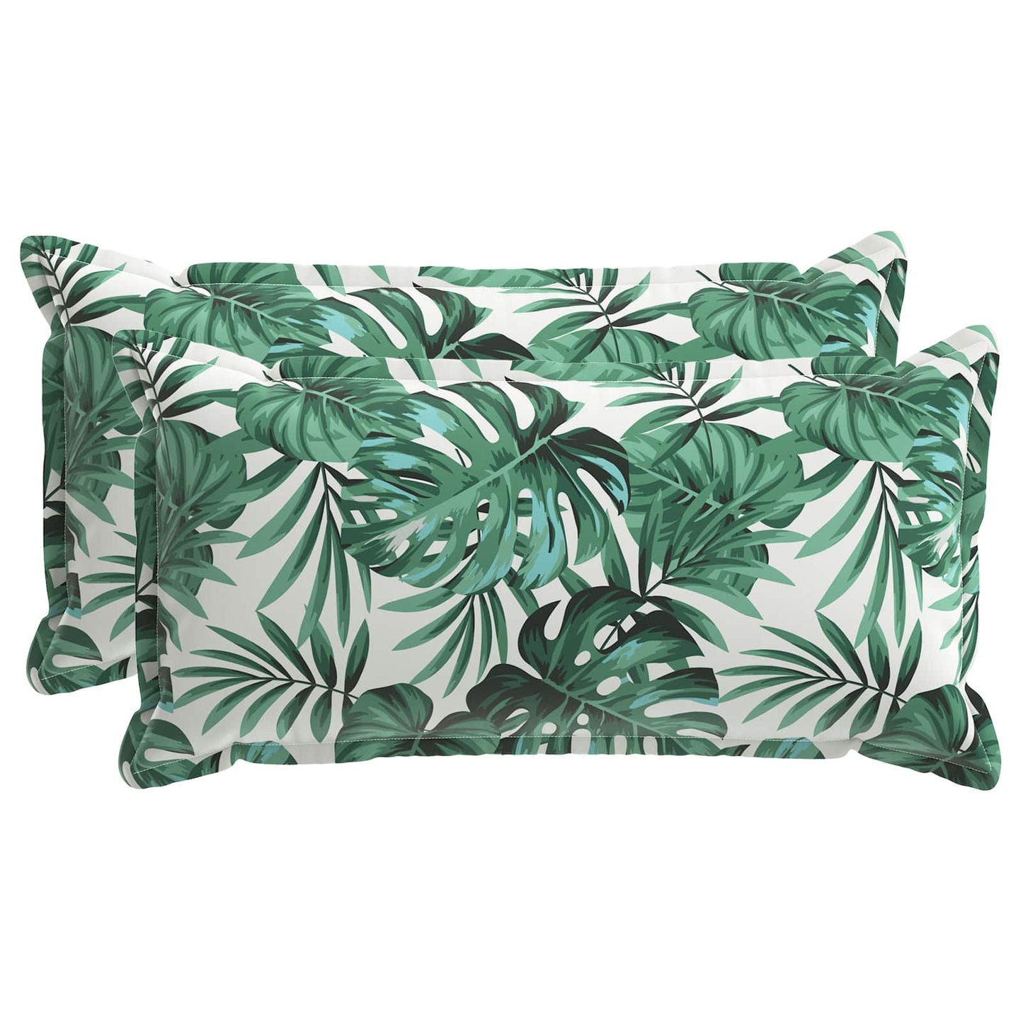 Cushion Cover 2 pcs HOUTEN Leaf Pattern 40 x 70 cm Polyester