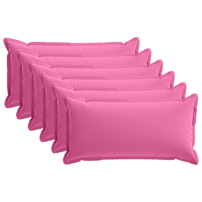 Cushion Cover 6 pcs HOUTEN Pink 40 x 70 cm Polyester