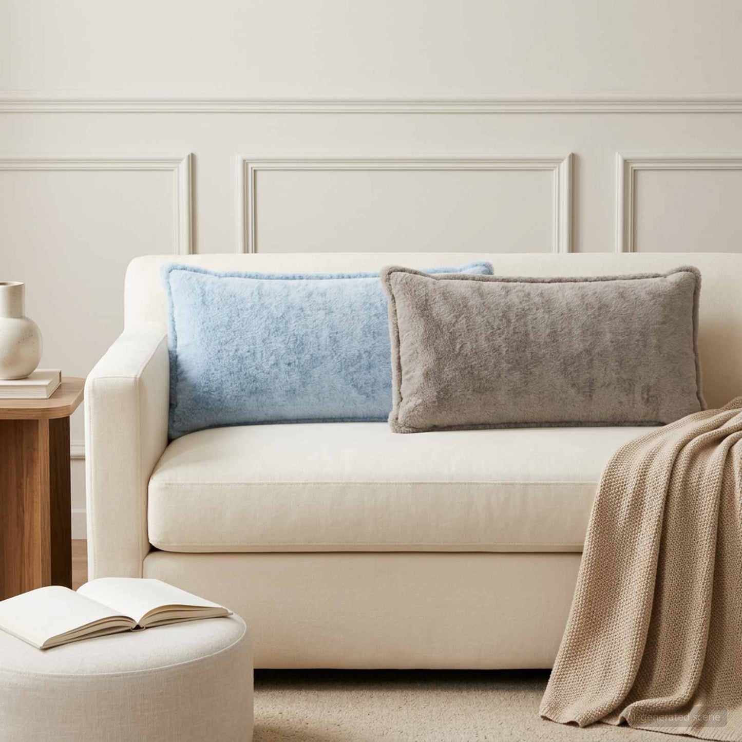 Cushion Cover 6 pcs HOUTEN Light Blue 40 x 70 cm
