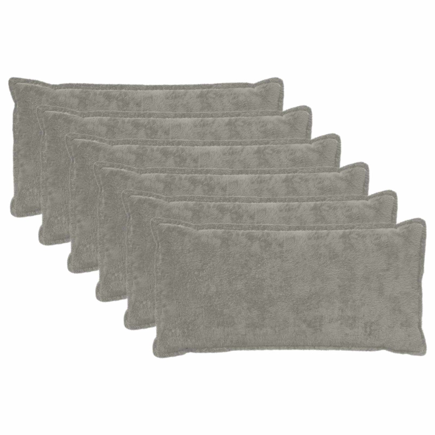 Cushion Cover 6 pcs HOUTEN Light Grey 40 x 70 cm