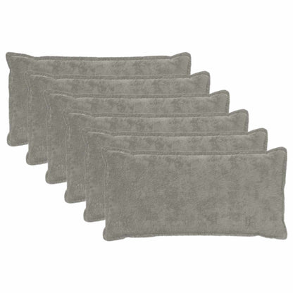 Cushion Cover 6 pcs HOUTEN Light Grey 40 x 70 cm