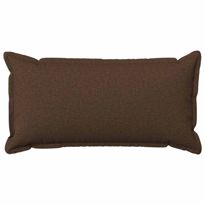 Cushion Cover 6 pcs HOUTEN Brown 40 x 80 cm Faux Linen