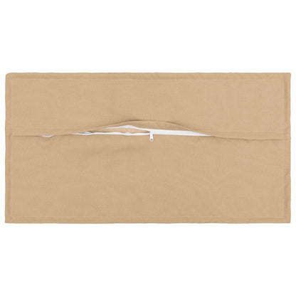 Cushion Cover 6 pcs HOUTEN Cream 40 x 80 cm Faux Linen