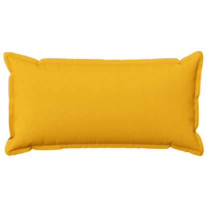 Cushion Cover 12 pcs HOUTEN Light Yellow 40 x 80 cm Faux Linen