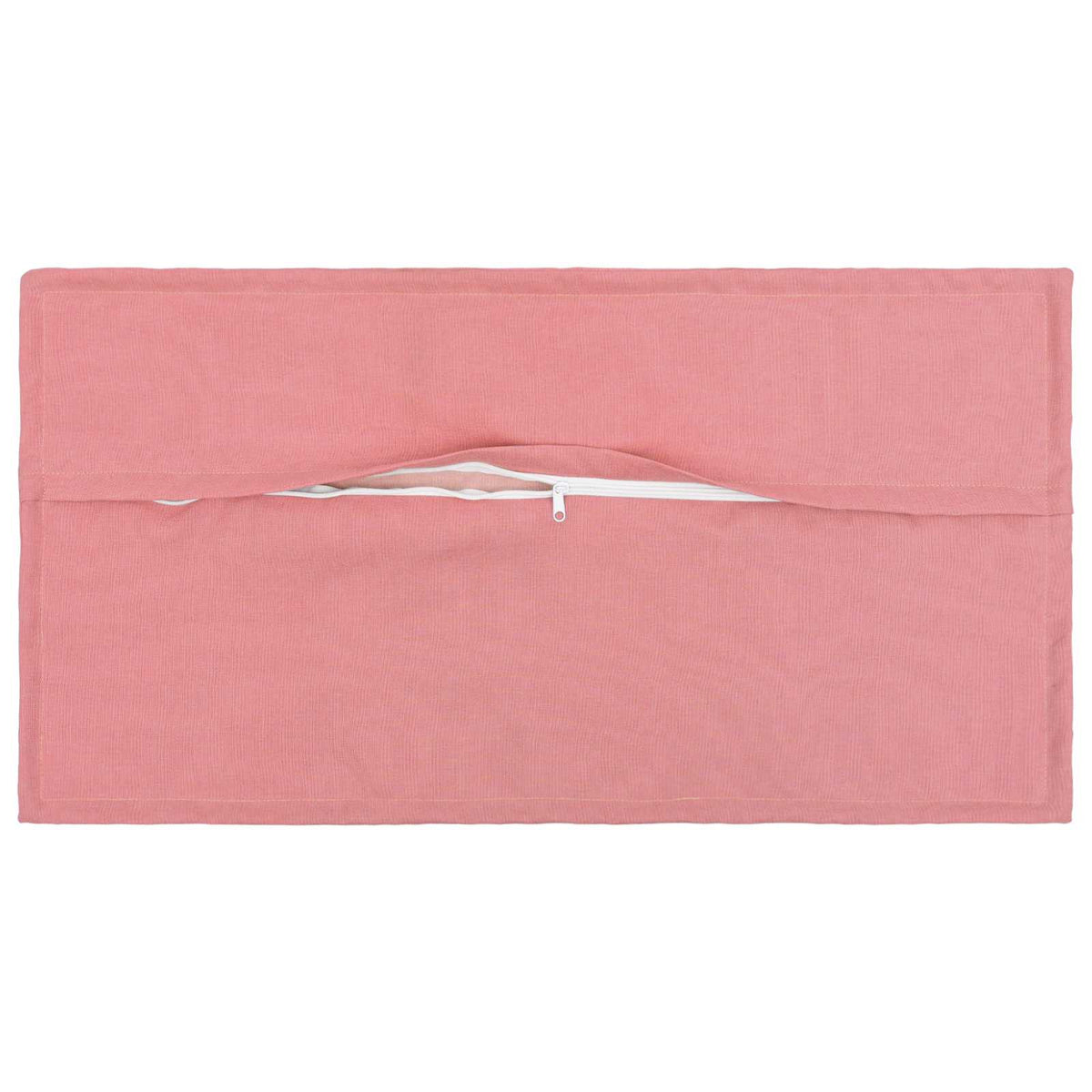 Cushion Cover 12 pcs HOUTEN Pink 40 x 80 cm Faux Linen