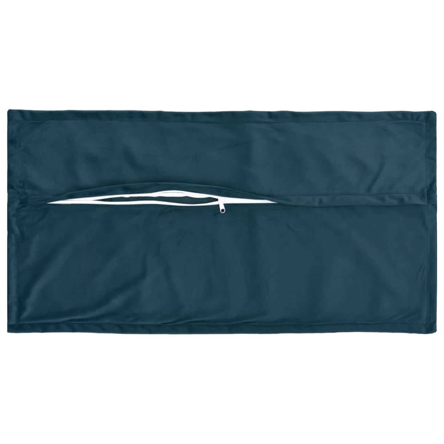 Cushion Cover 6 pcs HOUTEN Blue 40 x 80 cm Velvet