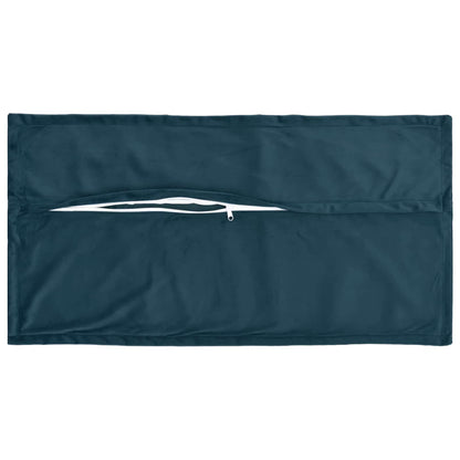Cushion Cover 6 pcs HOUTEN Blue 40 x 80 cm Velvet