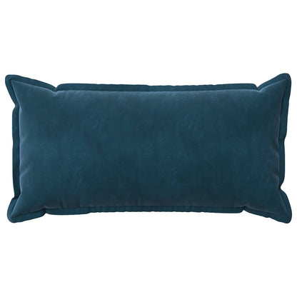 Cushion Cover 6 pcs HOUTEN Blue 40 x 80 cm Velvet