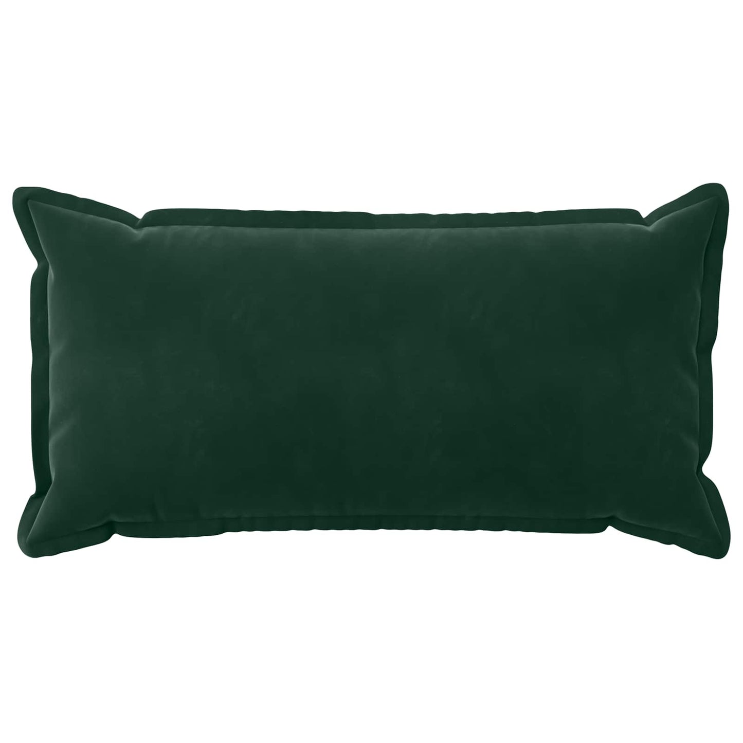 Cushion Cover 6 pcs HOUTEN Dark Green 40 x 80 cm Velvet