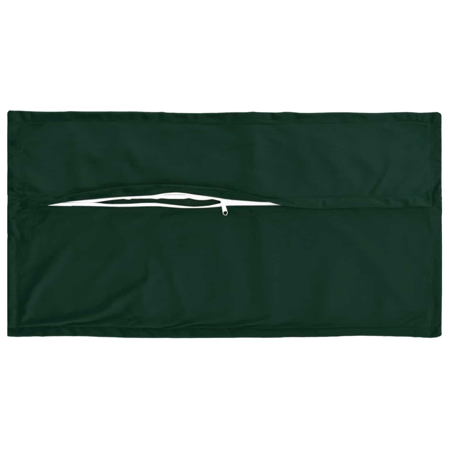 Cushion Cover 12 pcs HOUTEN Dark Green 40 x 80 cm Velvet