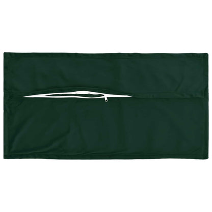 Cushion Cover 12 pcs HOUTEN Dark Green 40 x 80 cm Velvet
