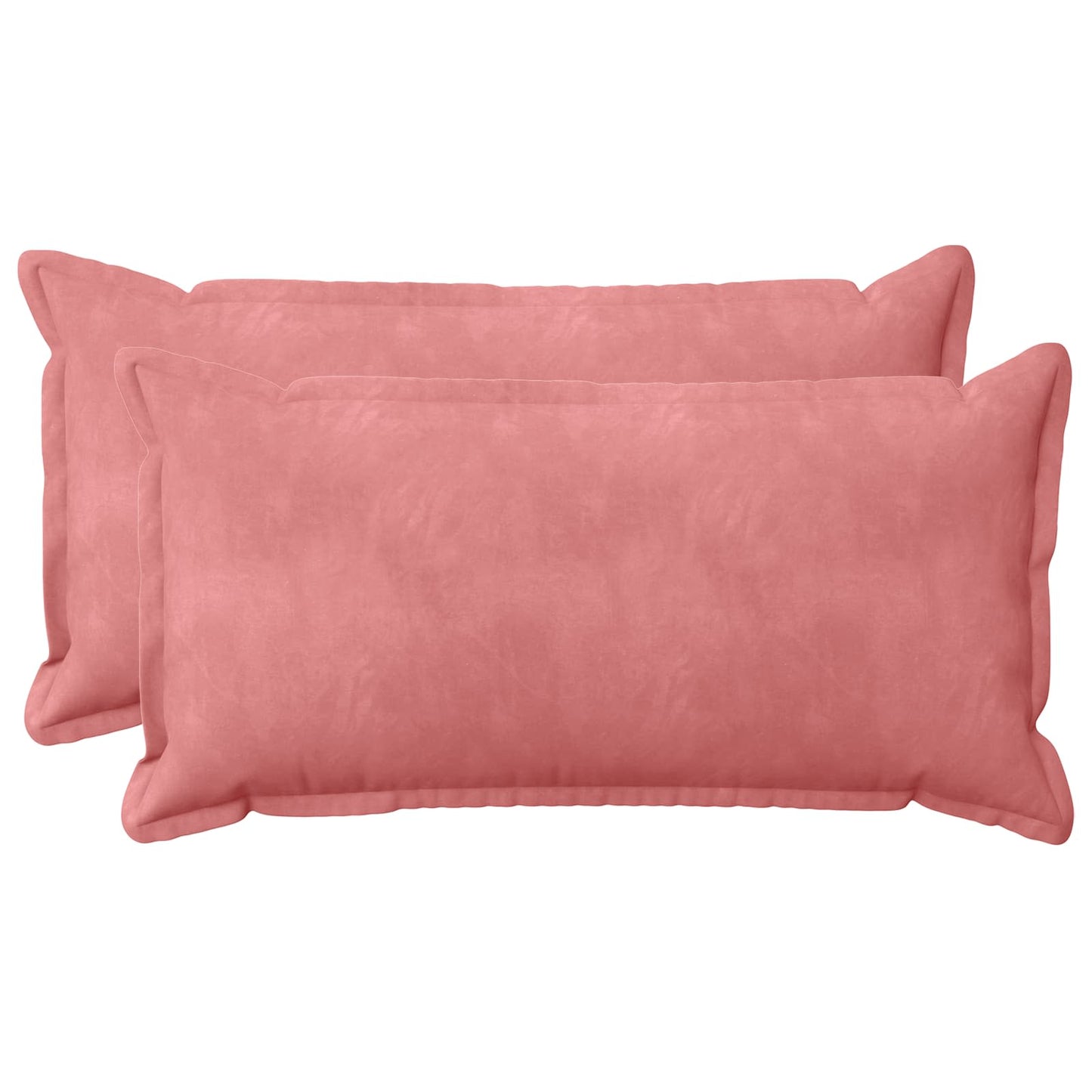 Cushion Cover 2 pcs HOUTEN Pink 40 x 80 cm Velvet
