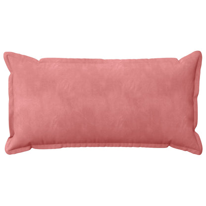 Cushion Cover 2 pcs HOUTEN Pink 40 x 80 cm Velvet