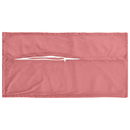 Cushion Cover 12 pcs HOUTEN Pink 40 x 80 cm Velvet