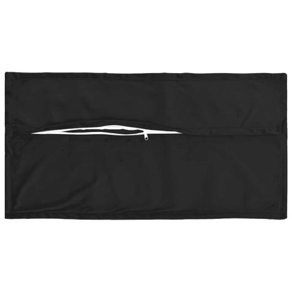 Cushion Cover 6 pcs HOUTEN Black 40 x 80 cm Velvet