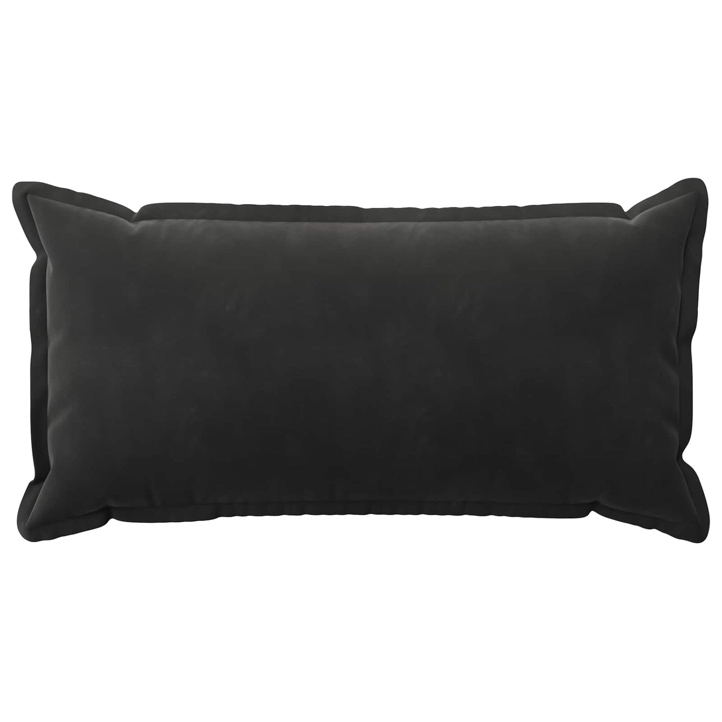 Cushion Cover 12 pcs HOUTEN Black 40 x 80 cm Velvet
