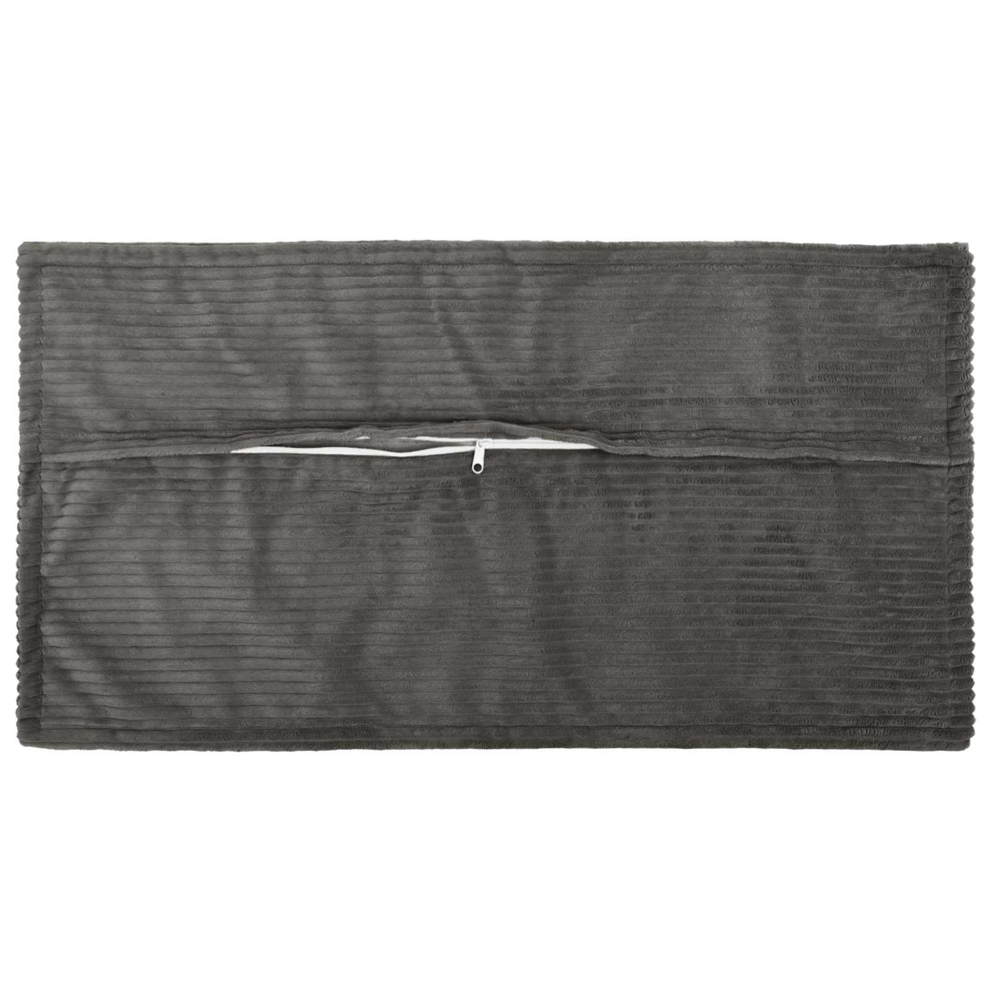 Cushion Cover 6 pcs HOUTEN Dark Grey 40 x 80 cm Corduroy