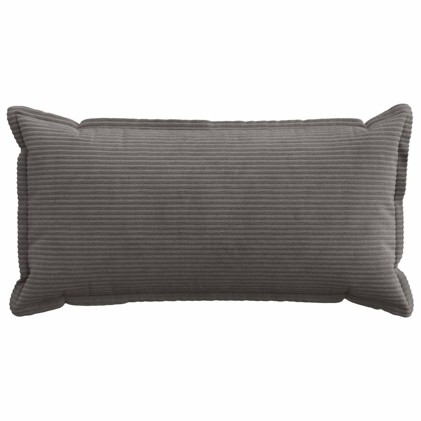 Cushion Cover 6 pcs HOUTEN Dark Grey 40 x 80 cm Corduroy