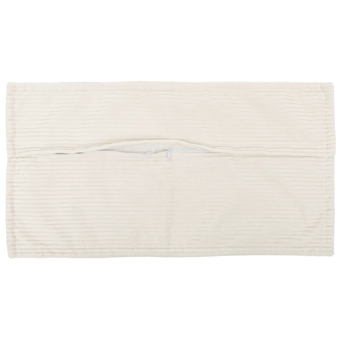 Cushion Cover 12 pcs HOUTEN Cream 40 x 80 cm Corduroy