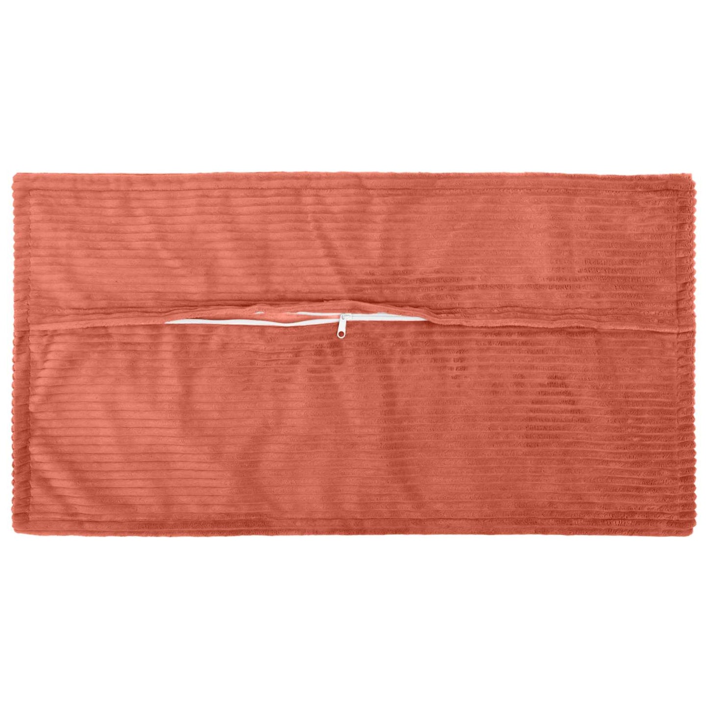 Cushion Cover 6 pcs HOUTEN Red Orange 40 x 80 cm Corduroy