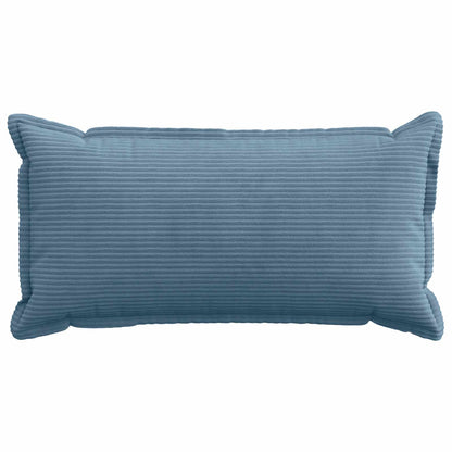Cushion Cover 6 pcs HOUTEN Blue 40 x 80 cm Corduroy