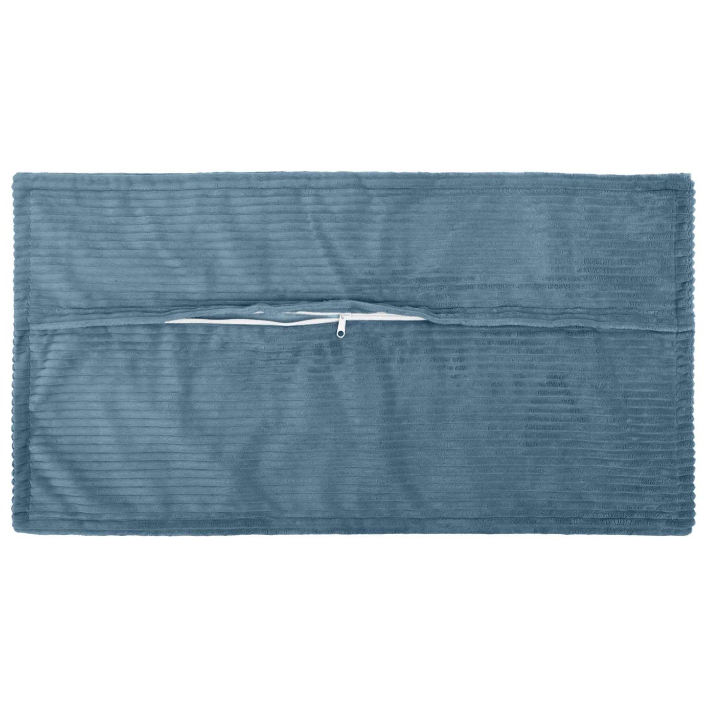 Cushion Cover 12 pcs HOUTEN Blue 40 x 80 cm Corduroy